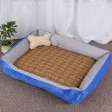 Printed Bone Sofa Bed Dog Kennel Pet Kennel with Mat
