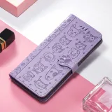Leather Printed Animal Paw Flip Wallet Drop Proof Phone Case for iPhone13 12 11 Pro Max