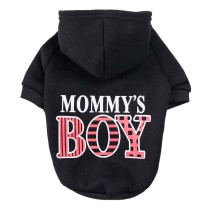 Pet Dog Cloth Mommy's Boy Hooded Puppy Sweatshirt