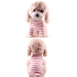 Pure Color Striped Knitted Dog Clothes Pet Clothes
