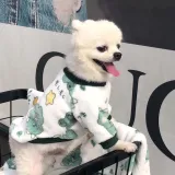 Pet Small Dog Cloth Bull Flannel Keep Warm Strawberry Bear