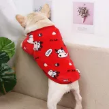 Pet Small Dog Leopard Print Coral Fleece Keep Warm Winter Cloth