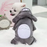 Pet Dog Clothes Cartoon Totoro Hoodie Flannel Sleepwear With Hat
