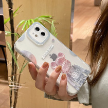 Cute Crystal Gloomy Bear Phone Case for iPhone13 12 11 Pro Max