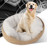 Soft Hand-Woven Pet Basket Cat Bed Pet Kennel