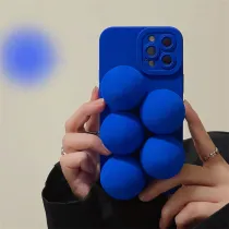 Blue Decompression Ball Drop Proof Phone Case for iPhone13 12 11 Pro Max