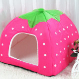 Yurt Strawberry Nest Tent Warm Dog House Pet House