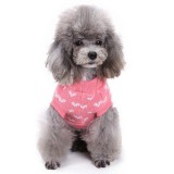 Pet Dog Cloth Love Heart Sweater Dalily Outgoing Suit