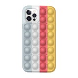 Pop It Fidget Toys Rainbow Soft Silicone iPhone Case For iPhone 12 11 Pro Max 11