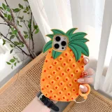 Pop It Fidget Toys Yellow Pineapple Soft Silicone iPhone Case For iPhone 12 11 Pro Max 12