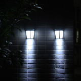 LED Outdoor Wireless Wall Mounted Solar Powered Garden Post Wall Lamp Solar Fence Lights