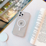 Transparent Magnetic Attraction Phone Case for iPhone13 12 11 Pro Max