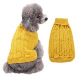 Pet Dog Cloth Solid Color Keep Warm Sweater Puppy Cloth