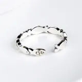 Small Fish Fashion Jewelry Inlaid Diamond Adjustable Size Women Ring