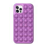 Pop It Fidget Toys Pure Color Soft Silicone iPhone Case For iPhone 12 11 Pro Max 11