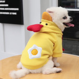 Pet Clothes Dogs Hoodie Sweatshirt Cartoon Chicken Costume Outfit for Puppy Cats Large Dog
