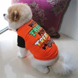 Pet Dog Cloth Teddy Hamburger Printed Vest