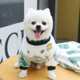 Dog Cat Clothes Coat Sweater Cartoon Costume Soft Warm Coral Fleece Outfit