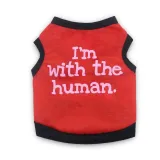 Pet Dog Cloth Teddy Solid Color Slogan Vest Puppy Cloth