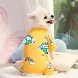 Pet Dog Cloth Schnauzer Rainbow Printed Pullover Shirt Puppy Cloth