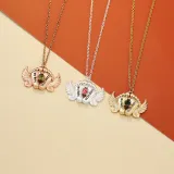 Diy Baby Birthday Footprint 14K Rose Gold Pendant Necklace Newborn Gift