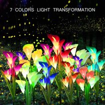 Solar Power Garden Decorative Lights LED Flower Solar Lights For Garden