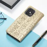 Leather Printed Animal Paw Flip Wallet Drop Proof Phone Case for iPhone13 12 11 Pro Max