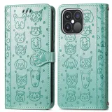 Leather Printed Animal Paw Flip Wallet Drop Proof Phone Case for iPhone13 12 11 Pro Max