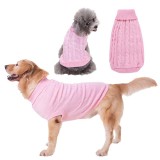 Pet Dog Cloth Solid Color Keep Warm Sweater Puppy Cloth