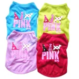 Pet Dog Cloth Teddy Printed Doggy Puppy Breathable Vest Cloth