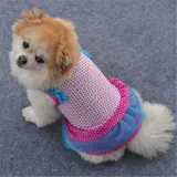 Pet Dog Cloth Sleeveless Polka Dots Mesh Puppy Cloth