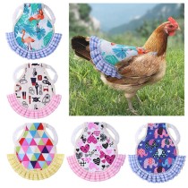 Pet Poultry Elastic Lace Strap Printed Chicken Apron Vest