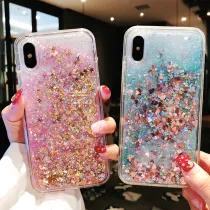 Heart Quicksand Sequins Flash Powder Phone Case for iPhone13 12 11 Pro Max