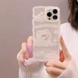 Cute Cloud Bear Phone Case for iphone13 12 11 Pro Max