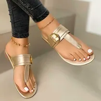 Women Adjustable Flip-Flops With Buckles Sandals
