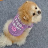 Pet Dog Cloth Teddy Kisses Printed Puppy Vest Cloth