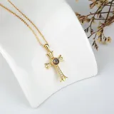 Modern Cross Style Projection Photo Customize Necklace