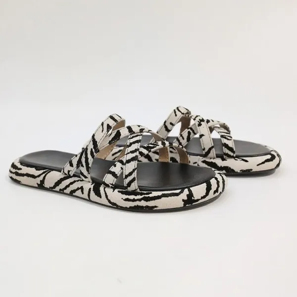 Women Platform Crosse Tie Bare Instep Leisure Sandalias
