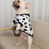 Pet Small Dog Leopard Print Coral Fleece Keep Warm Winter Cloth