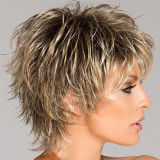 Women Synthetic Pretty Short Curly Hair Natural Wig