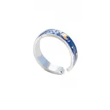 Couples Starry Sky Fashion Jewelry Inlaid Diamond Adjustable Size Women Ring