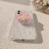Cute Flowers Honey Peach Phone Case for iphone13 12 11 Pro Max