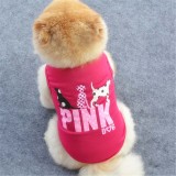 Pet Dog Cloth Teddy Printed Doggy Puppy Breathable Vest Cloth