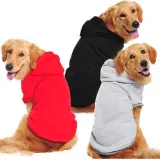 Pet Dog Cloth Solid Color Hooded Sweatshirt Puppy Cloth