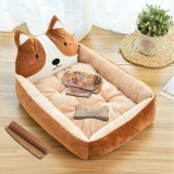 4PCS Cartoon Pet Printing Sofa Bed Warm Dog Kennel Pet Kennel