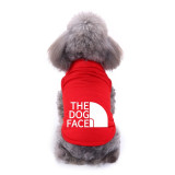 Pet Dog Shirts Clothes The Dog Face Slogan Vest For Summer