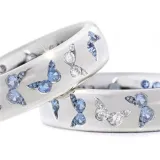 Colour Mixture Butterfly Zircon Fashion Jewelry Hollow Inlaid Diamond Women Ring
