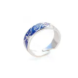 Couples Starry Sky Fashion Jewelry Inlaid Diamond Adjustable Size Women Ring