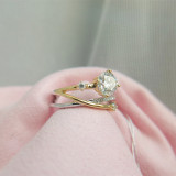 18k Gold White Gold Diamond Vine Ring For Women