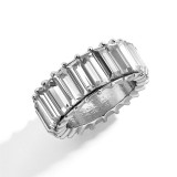 Silver Geometric Zircon Fashion Jewelry Inlaid Diamond Women Ring